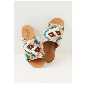 New Free People Yuma Woven Mule Sandals Size 39.5